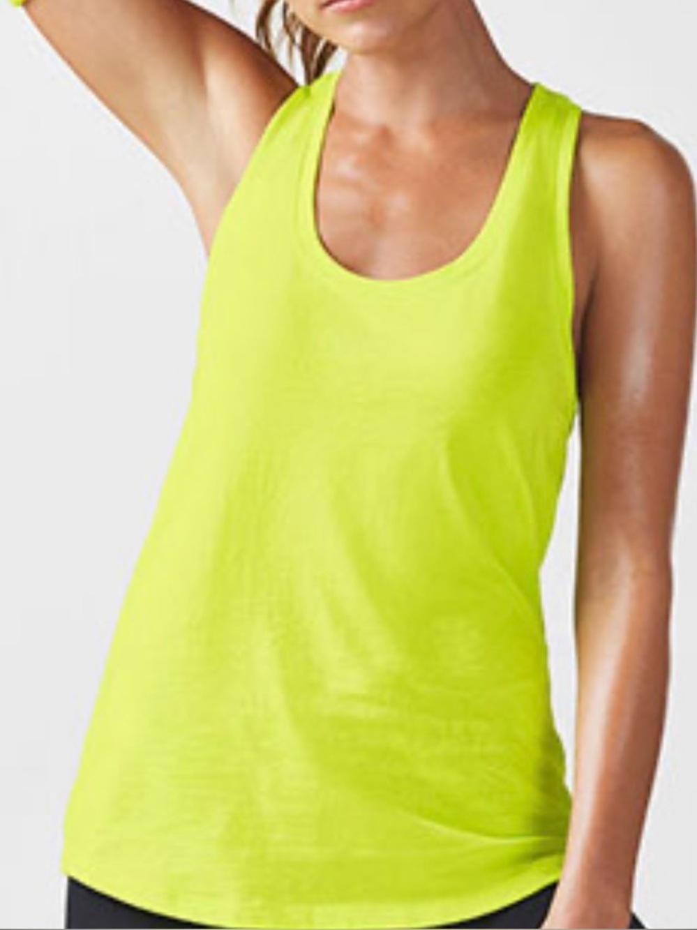 Muscle Club Apparel Women’s Neon Yellow Racerback Tank Top